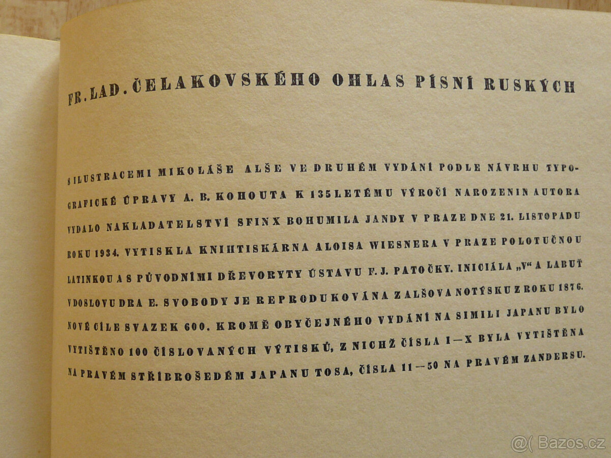 Knihu Ohlas písní ruských - 4