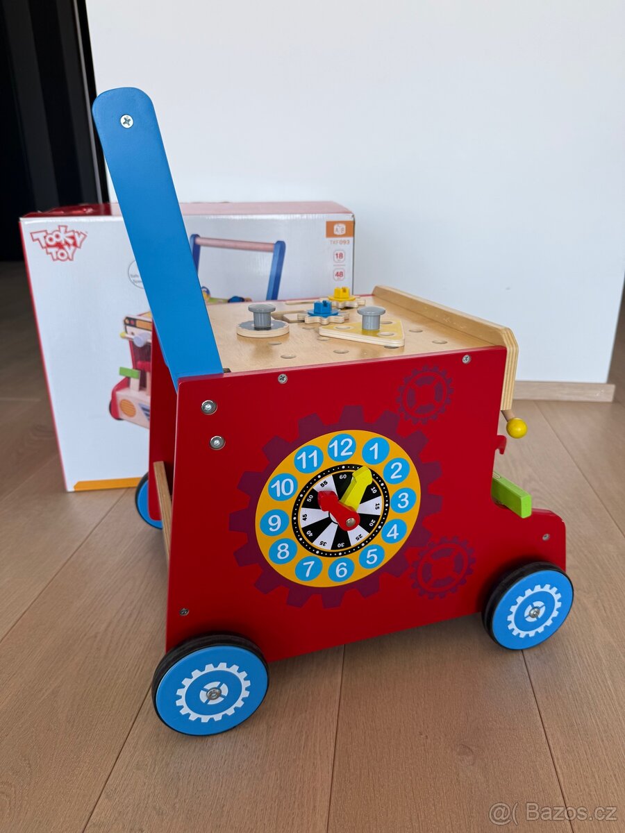 Tooky Toy - Tool Bus Chodítko a pracovní stůl - 4