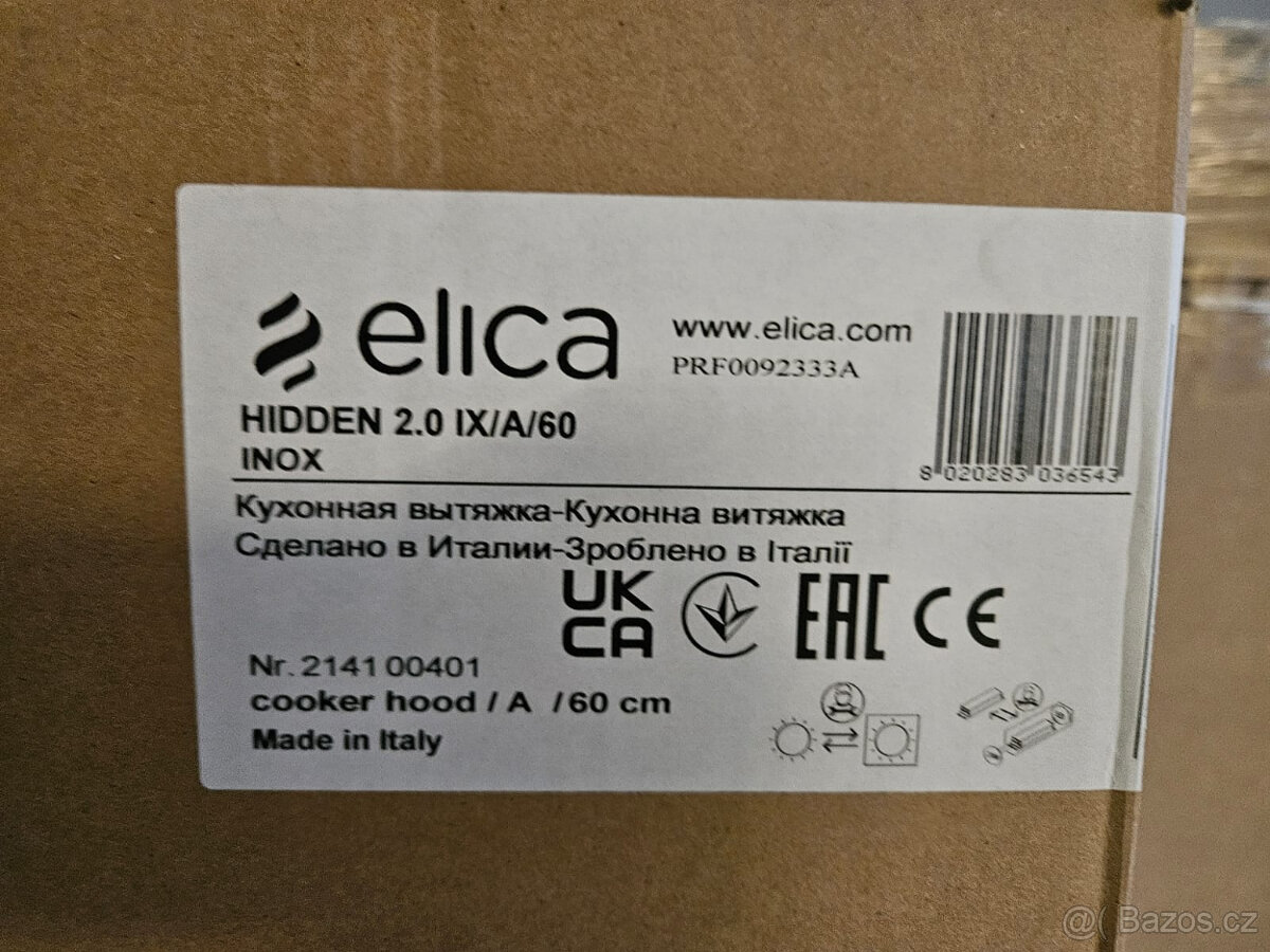 Digestoř , vestavný odsavač par Elica HIDDEN IXGL/A/60 ší - 4