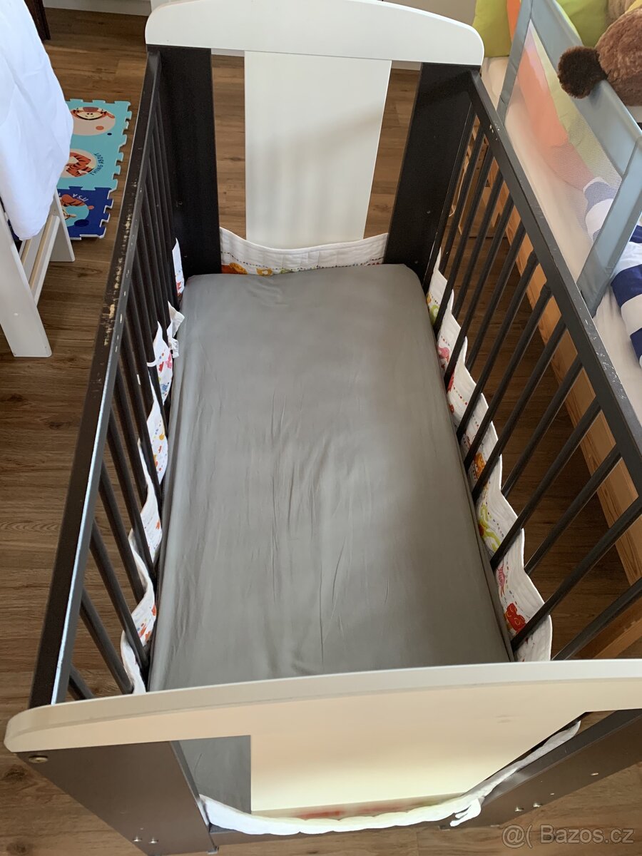 Dětská postýlka 120x60, včetně matrace - 4