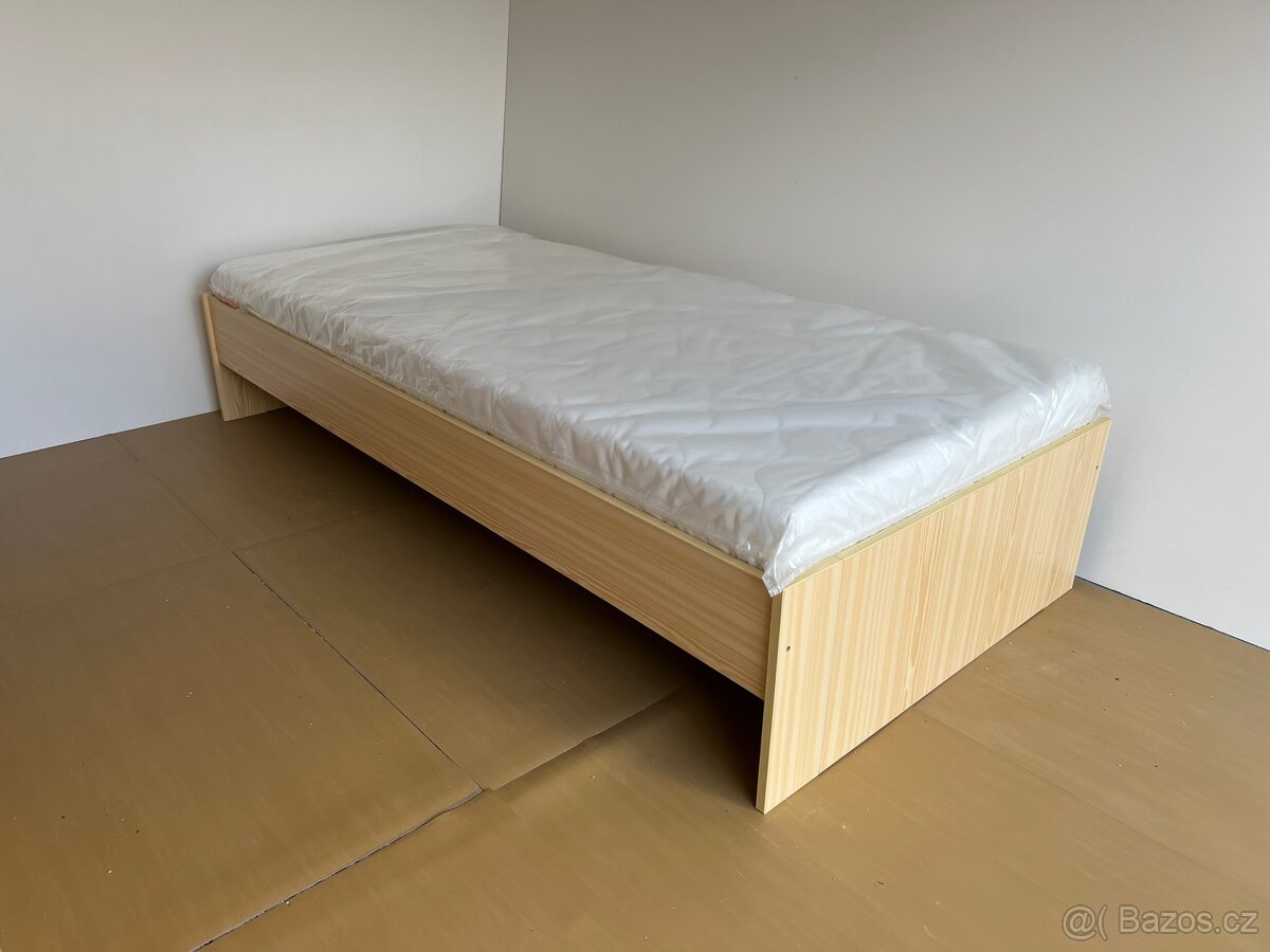 Postel 90x200 odstín borovice - 4