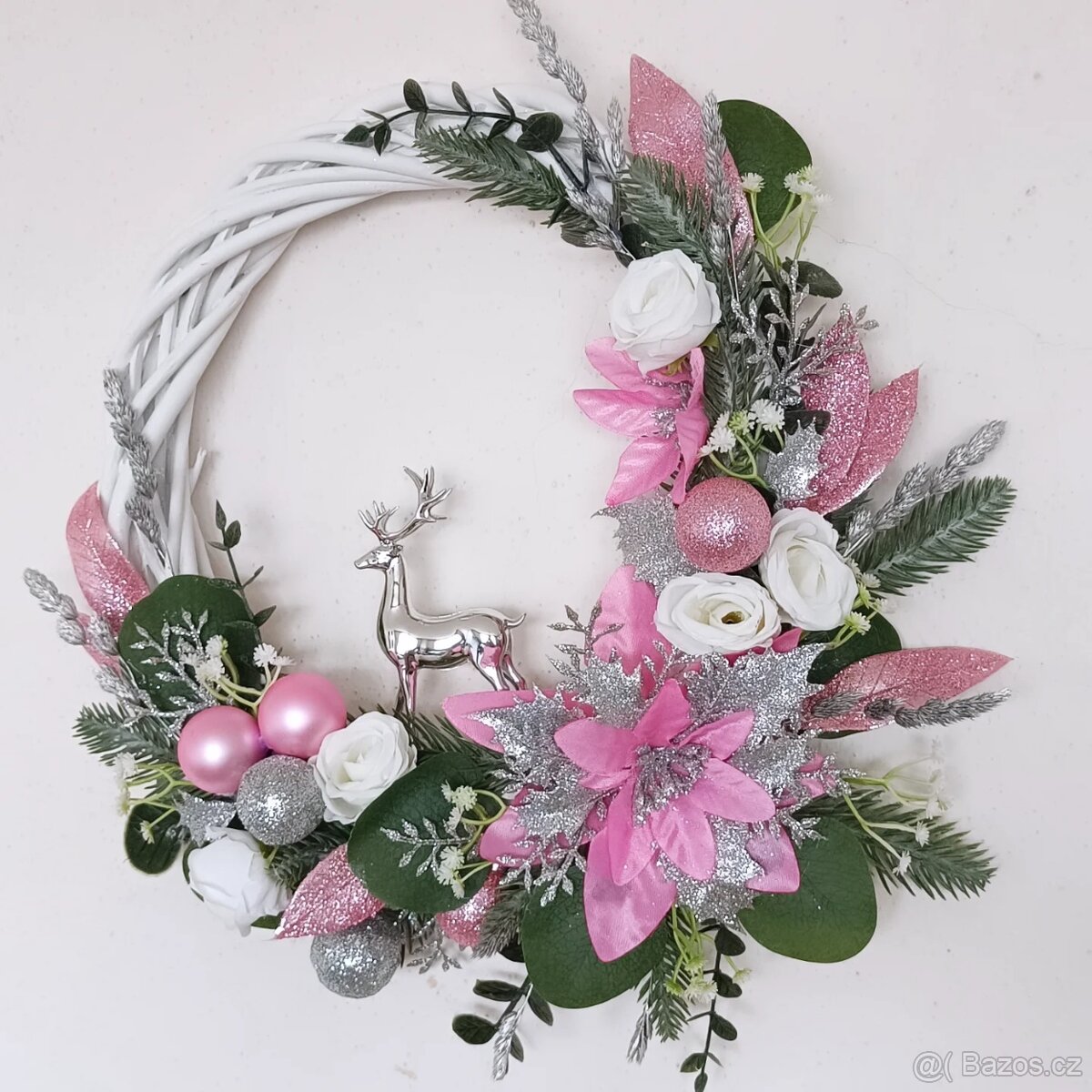 Vánoční zimní věnec - 4