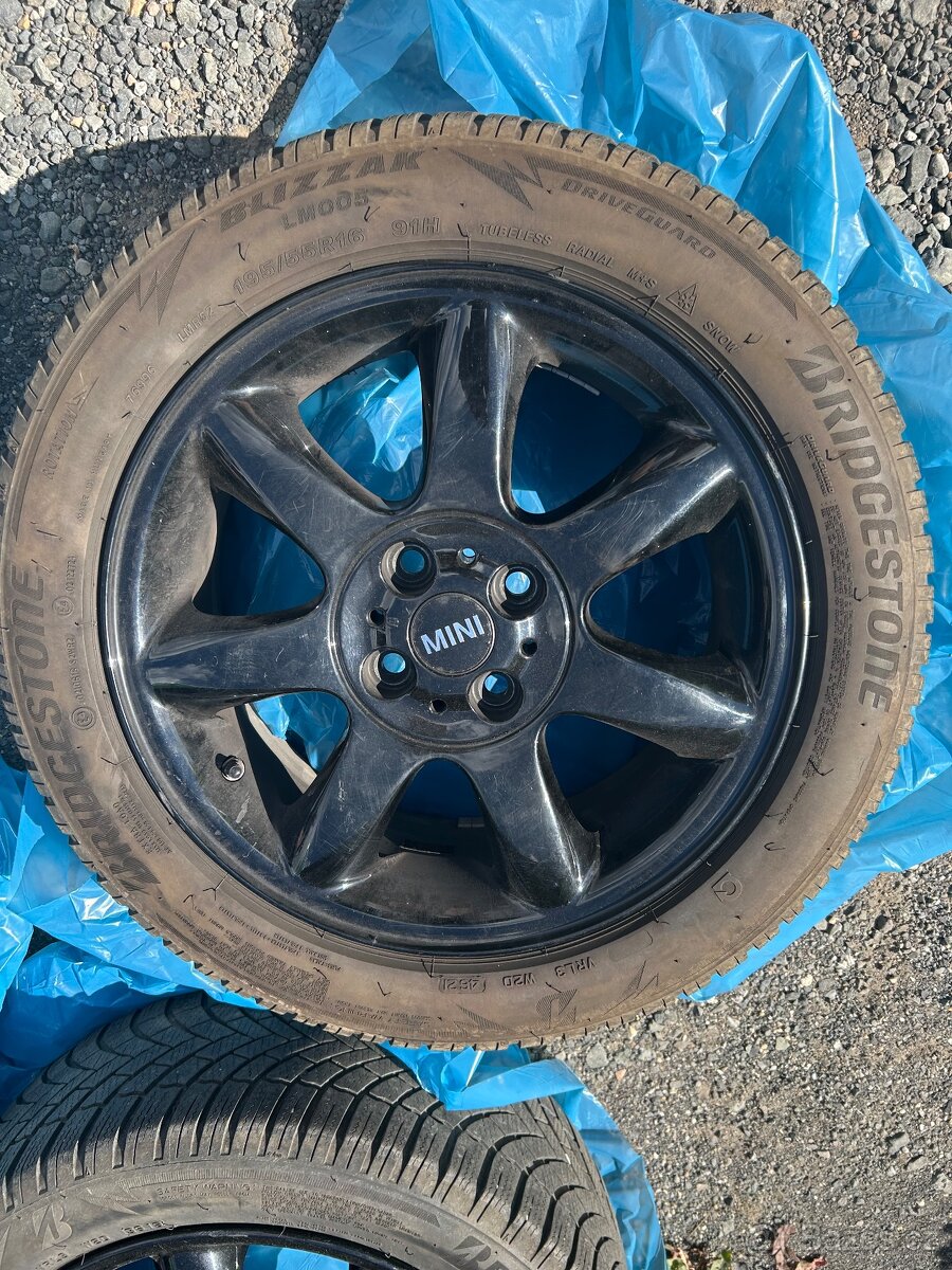 Alu kola 4x100 -MINI R50 R55 R56 16 Inch Black R94 Bridge Sp - 4