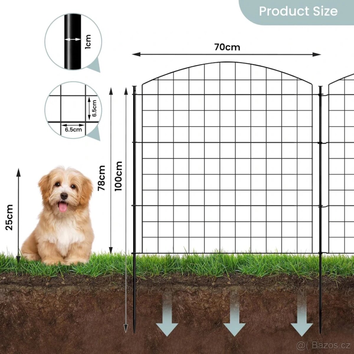 WOLTU jezírkový plot, zahradní plot - 4