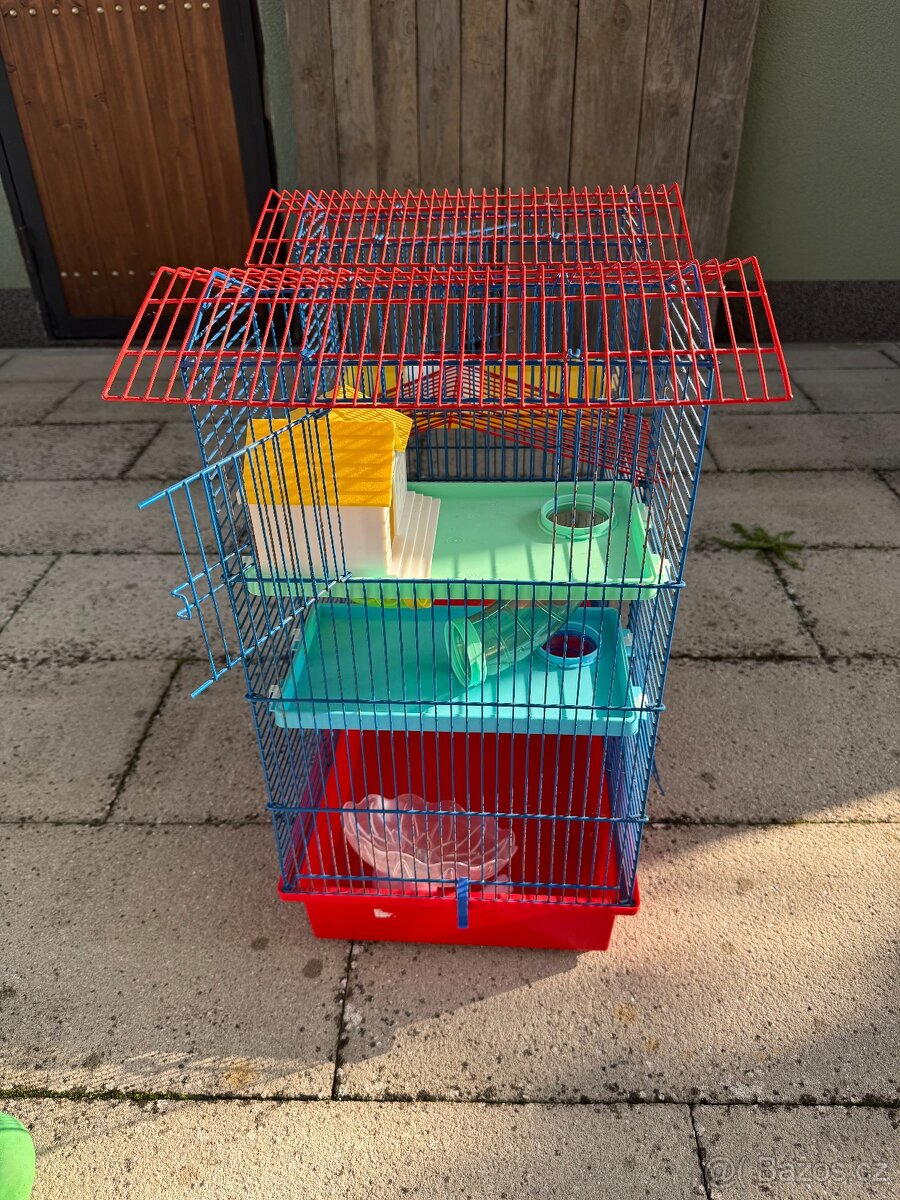 Klec pro křečka s výbavou (rozměry 48x32x62 cm) - 4