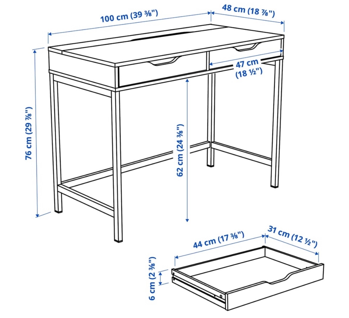 Psací stůl Alex Ikea - 4