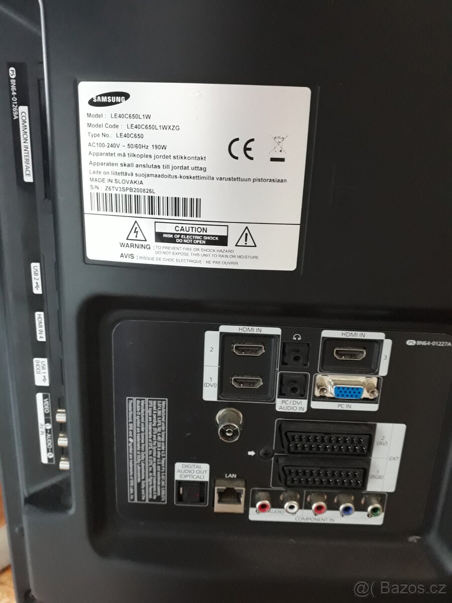 Monitor pro domácí kino Televize Samsung LE40C650 - 4