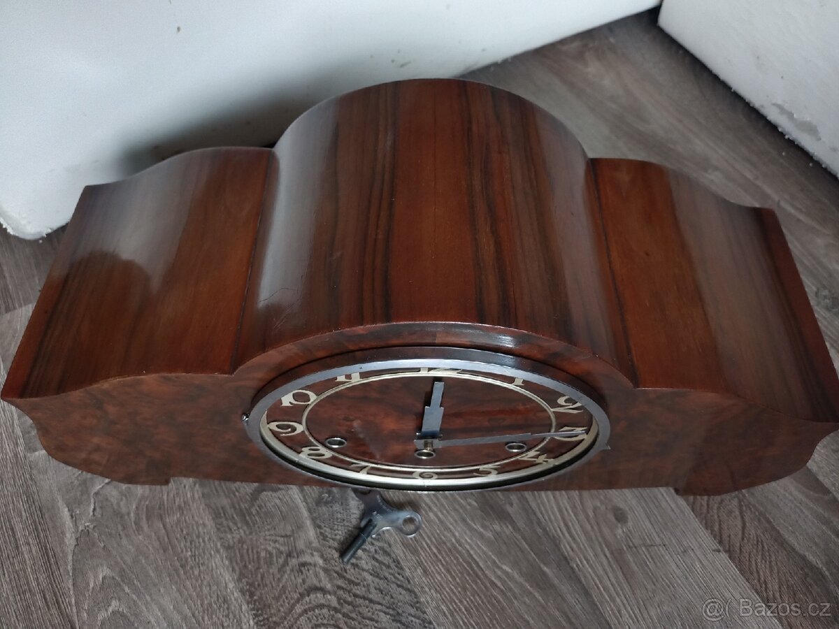 Krbové stolní hodiny Německo starožitný - 4