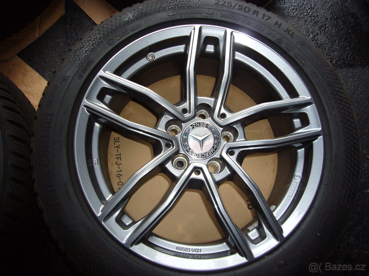 ZIMNÍ ALU KOLA MERCEDES 17" 7,5" et-42,stř.-66,6, - 4