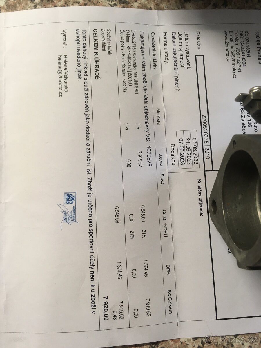 Karburátory mikuni bn 44 - 4