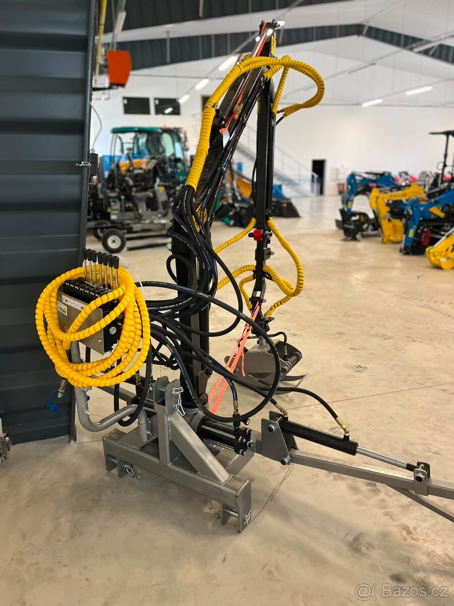 vyvážecí rameno, ruka, jeřába, hydraulický drapák - 4