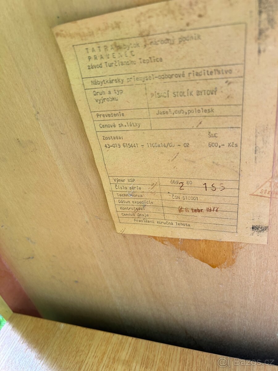 Retro psací stůl - 4