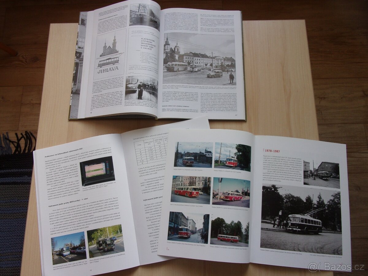 JIHLAVA - 3x KNIHA TRAMVAJE, TROLEJBUSY, AUTOBUSY - 4