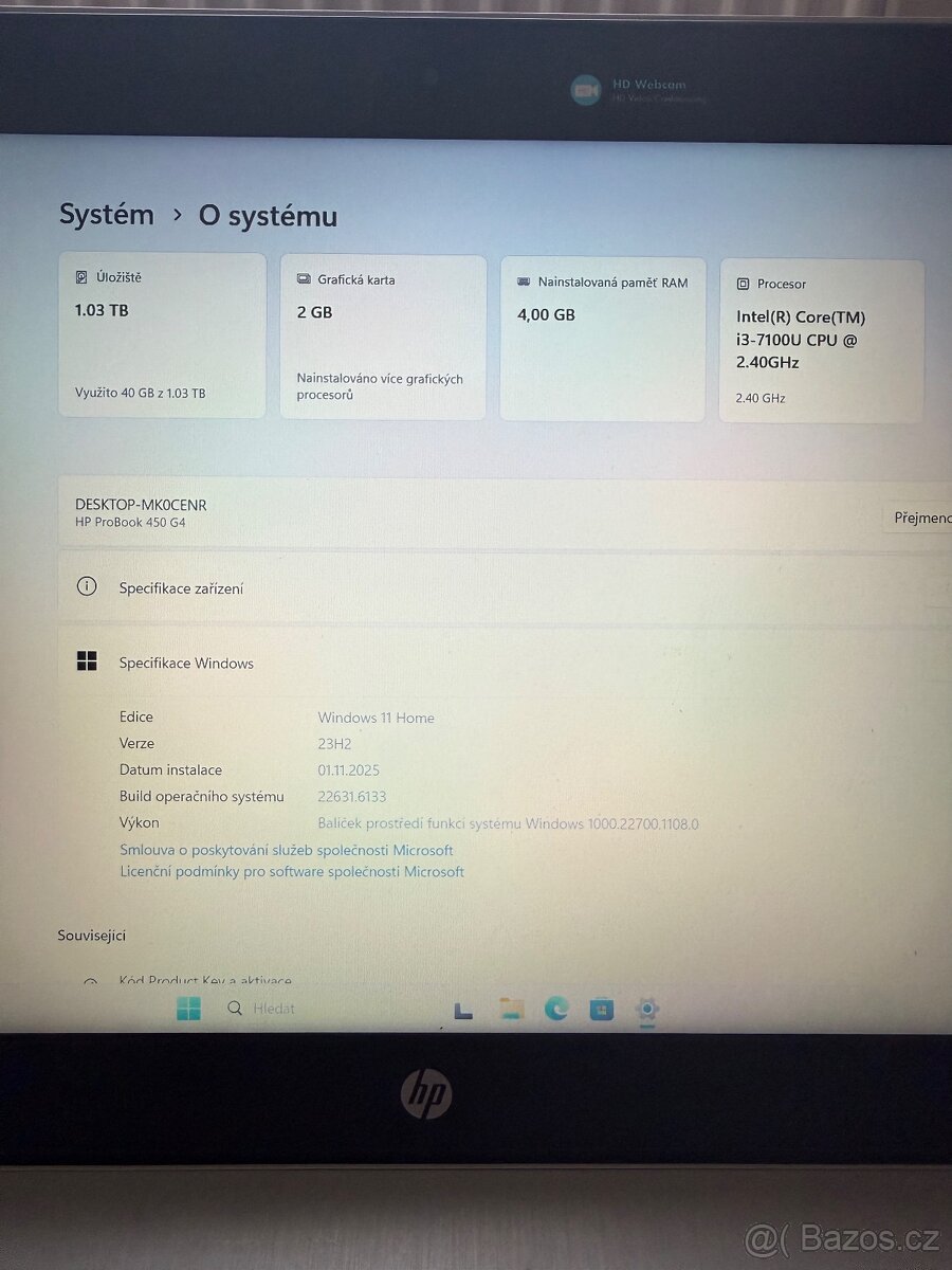 P: 3x HP Probook 450 G4 15,6" i5/8GB/256GB SSD - 4