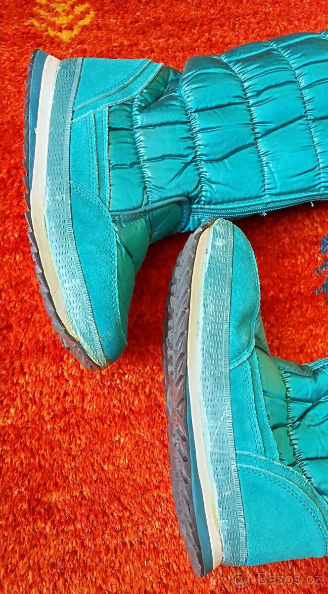 Zimní vysoké boty dámské (sněhule) - 4