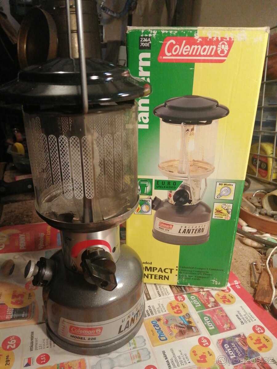 Benzínová lampa Coleman 80W - 2dcl -5 hod. provoz - 4