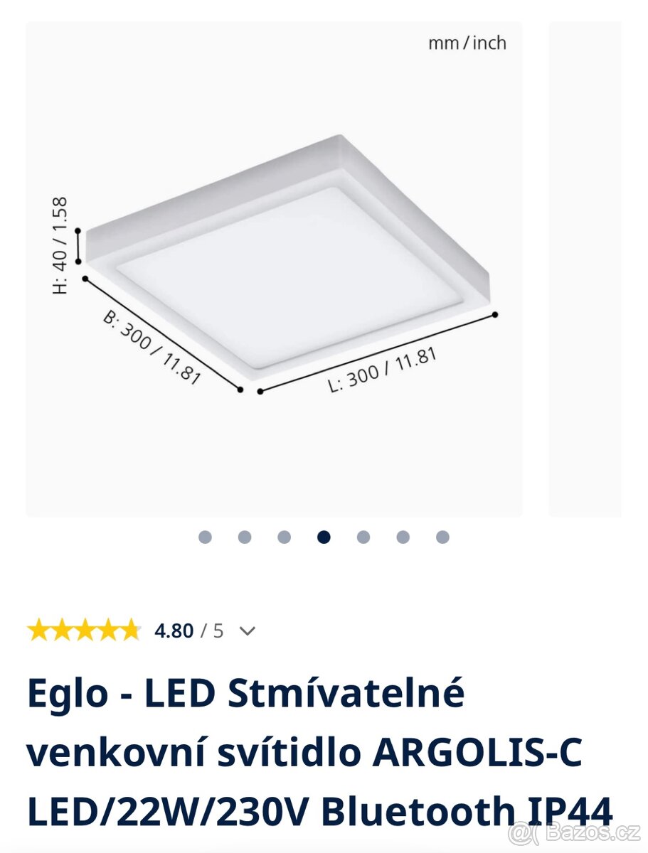 Eglo - LED Stmívatelné venkovní svítidlo - 4