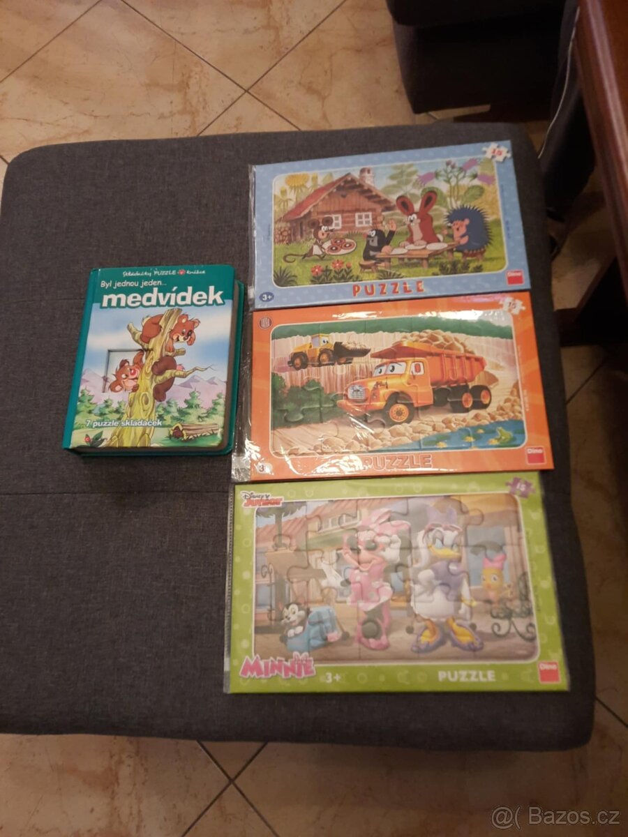 SADA dětských puzzlí + knížka s puzzle - 4