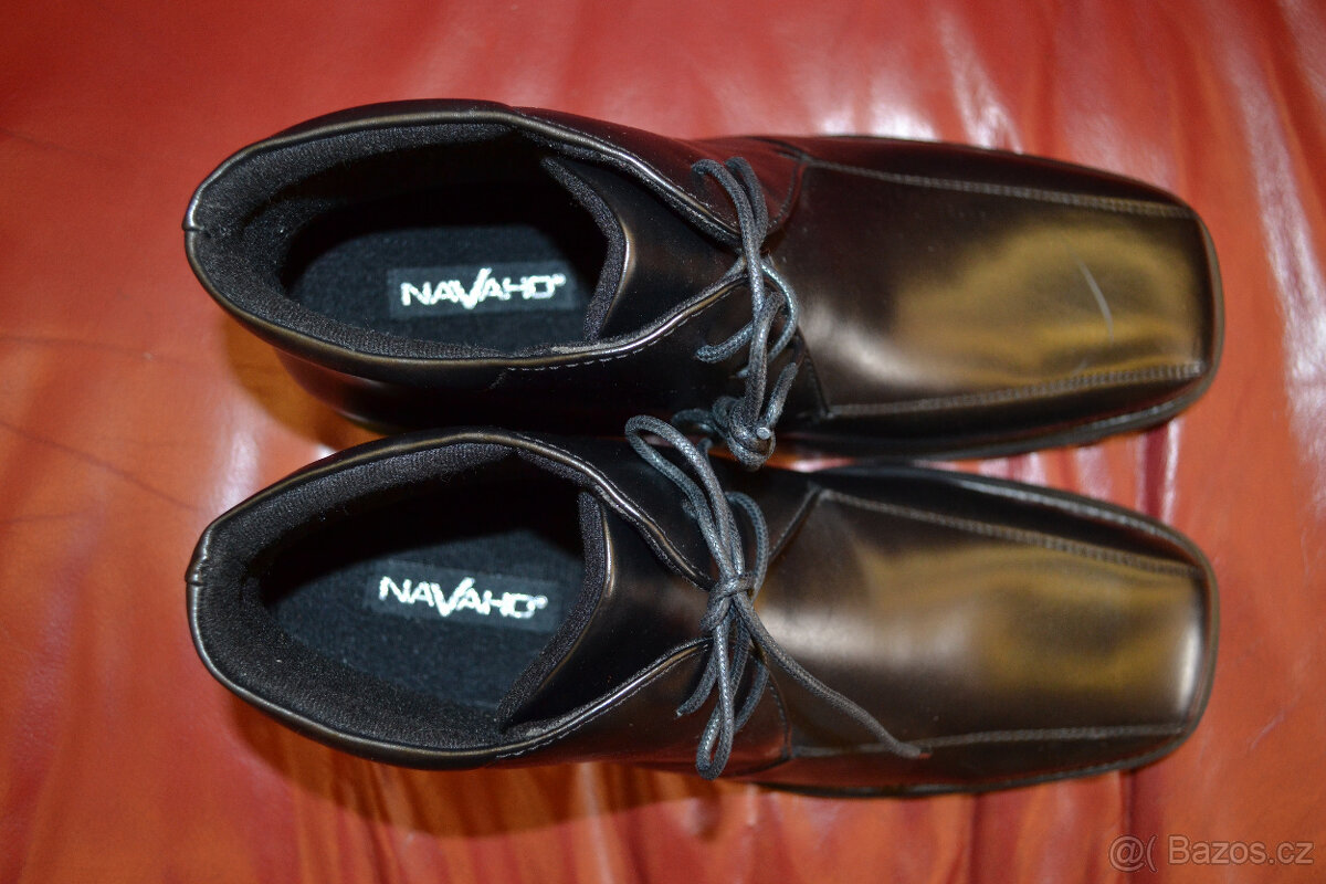 Nové zateplené kožené boty zn. Navaho vel.11 (45) - 4