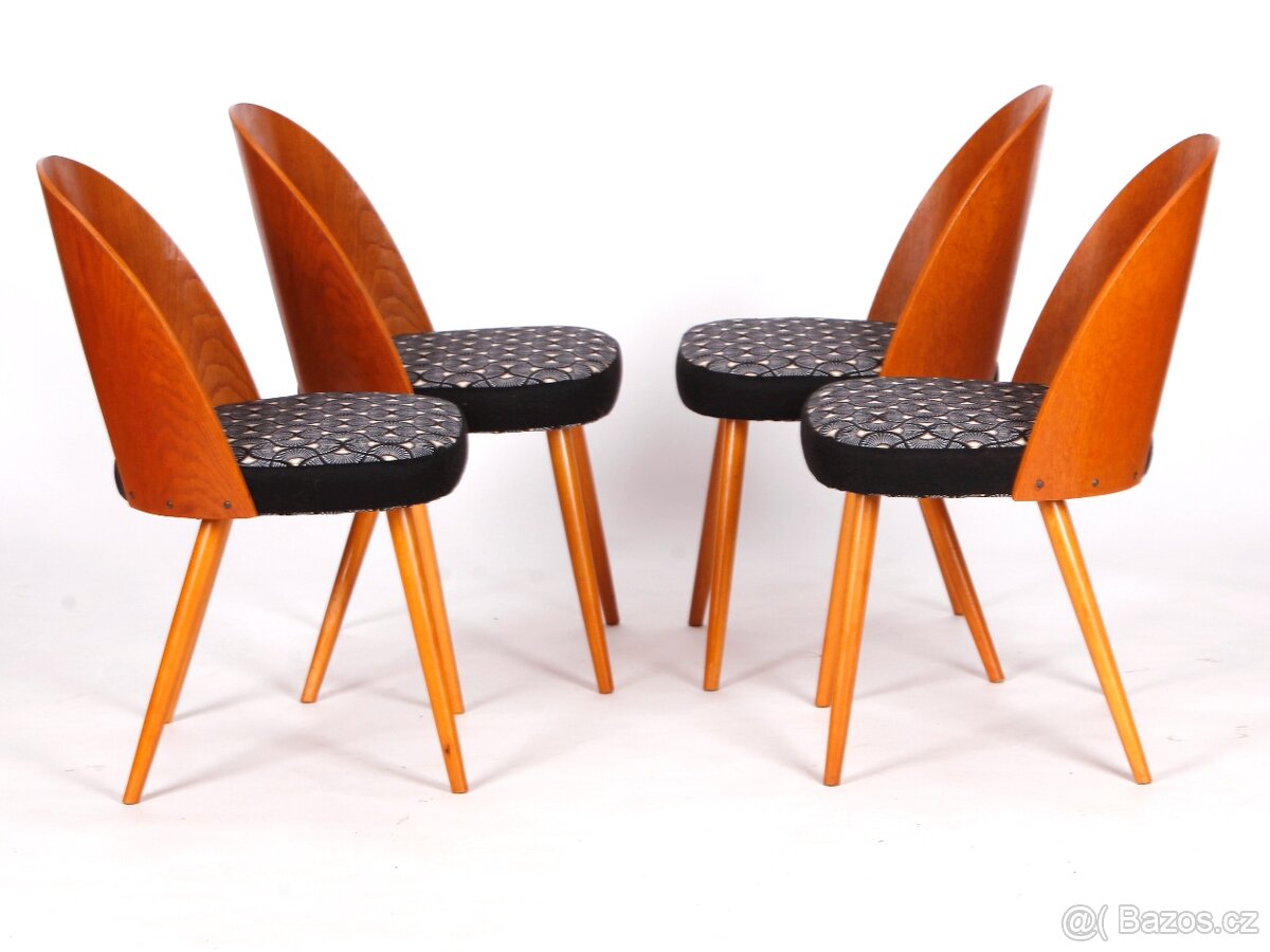 Židle TATRA po renovaci, TOP stav, 4 ks. - 4