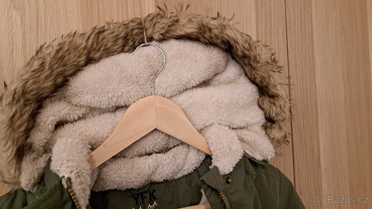 Zimní bunda, parka 146cm - 4