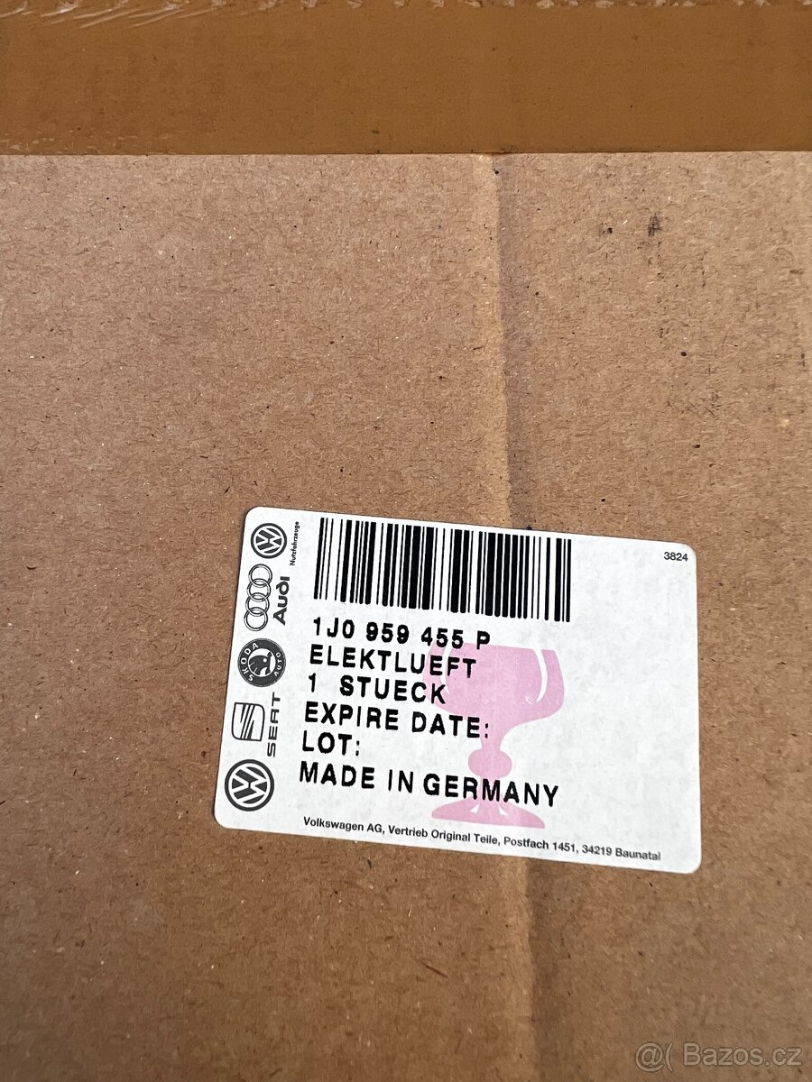 Ventilátor chladiče Octavia 1 1J0959455P originál - 4