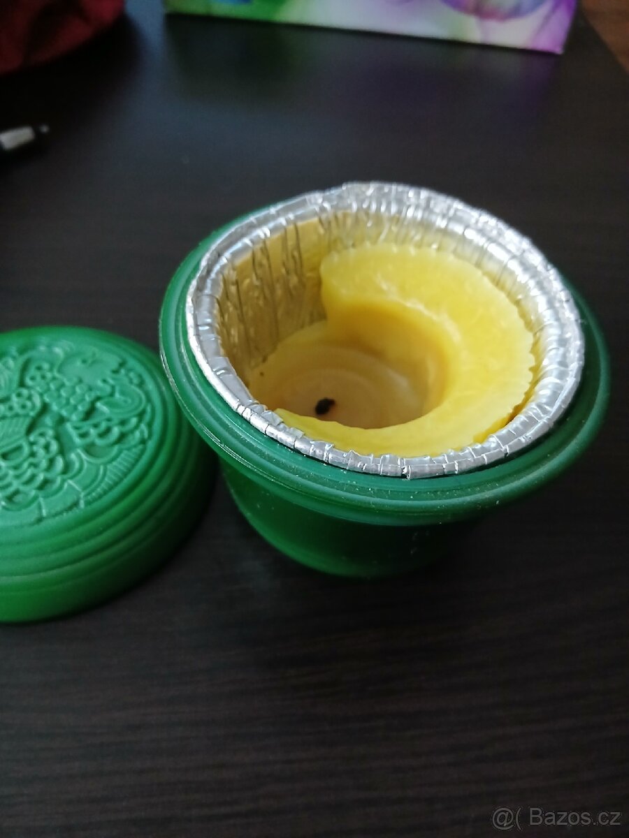 Retro doza -zelený malachit - 4