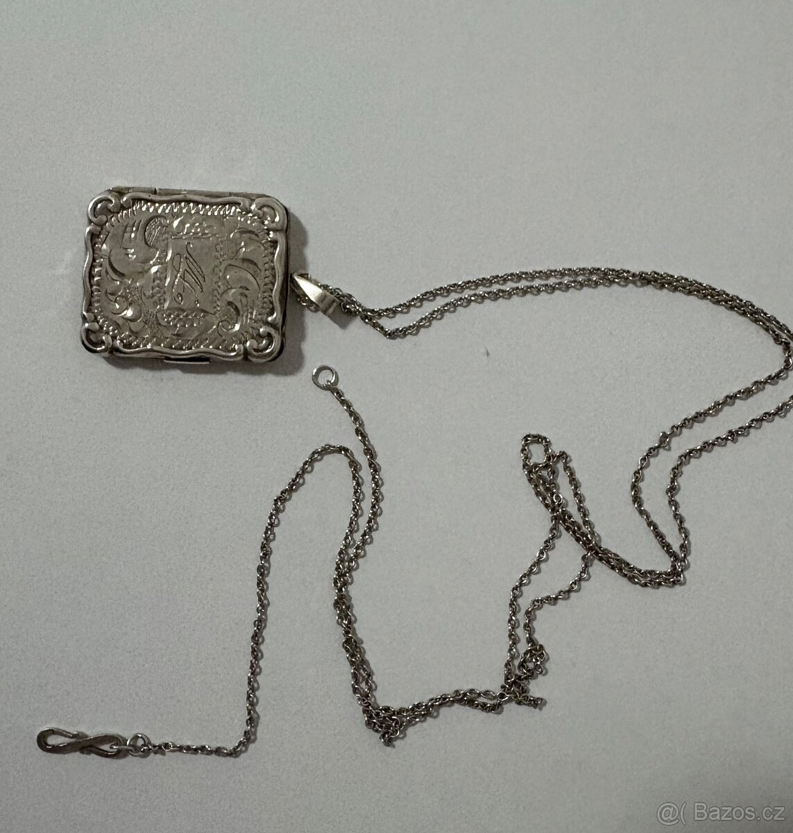 Stříbrný přívěsek starožitný - 4