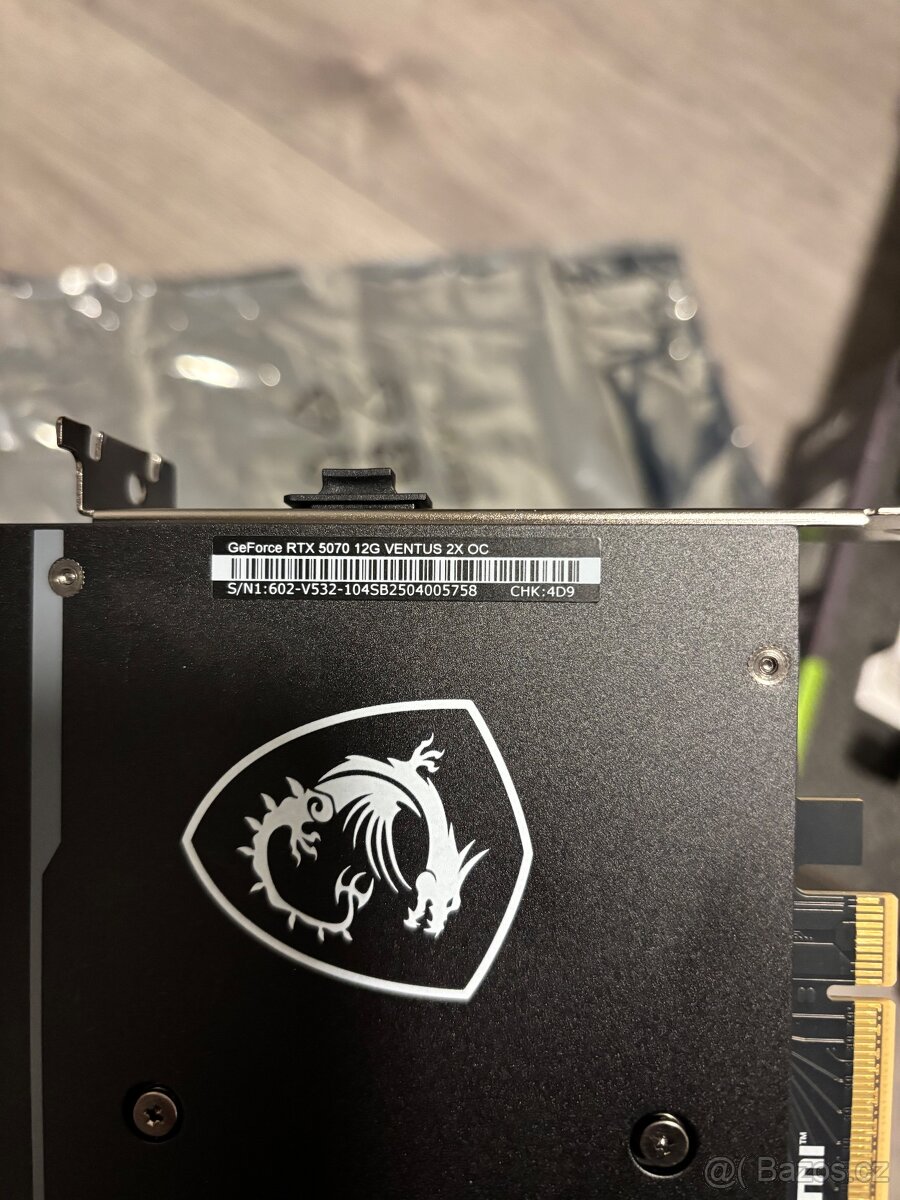 Grafická karta MSI GeForce RTX 5070 12G VENTUS 2X OC - 4