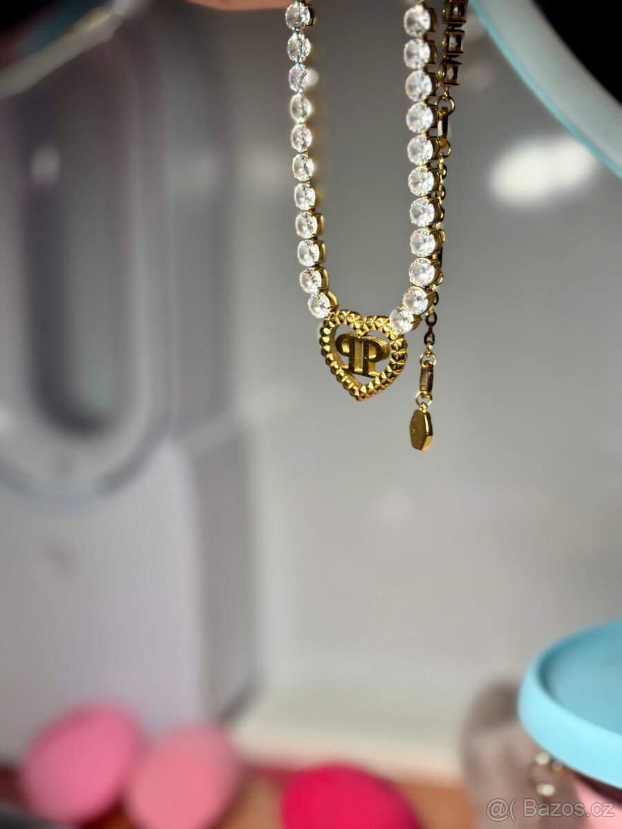 Nádhrdelník Philipp Plein - Rocked Heart - 4