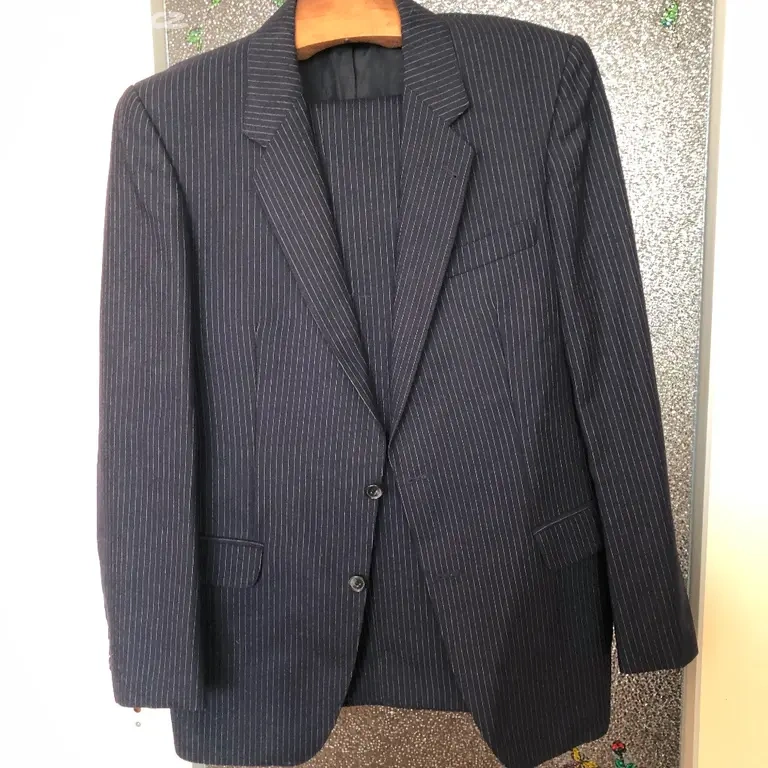 Pánský vlněný oblek vel. 50 - 4