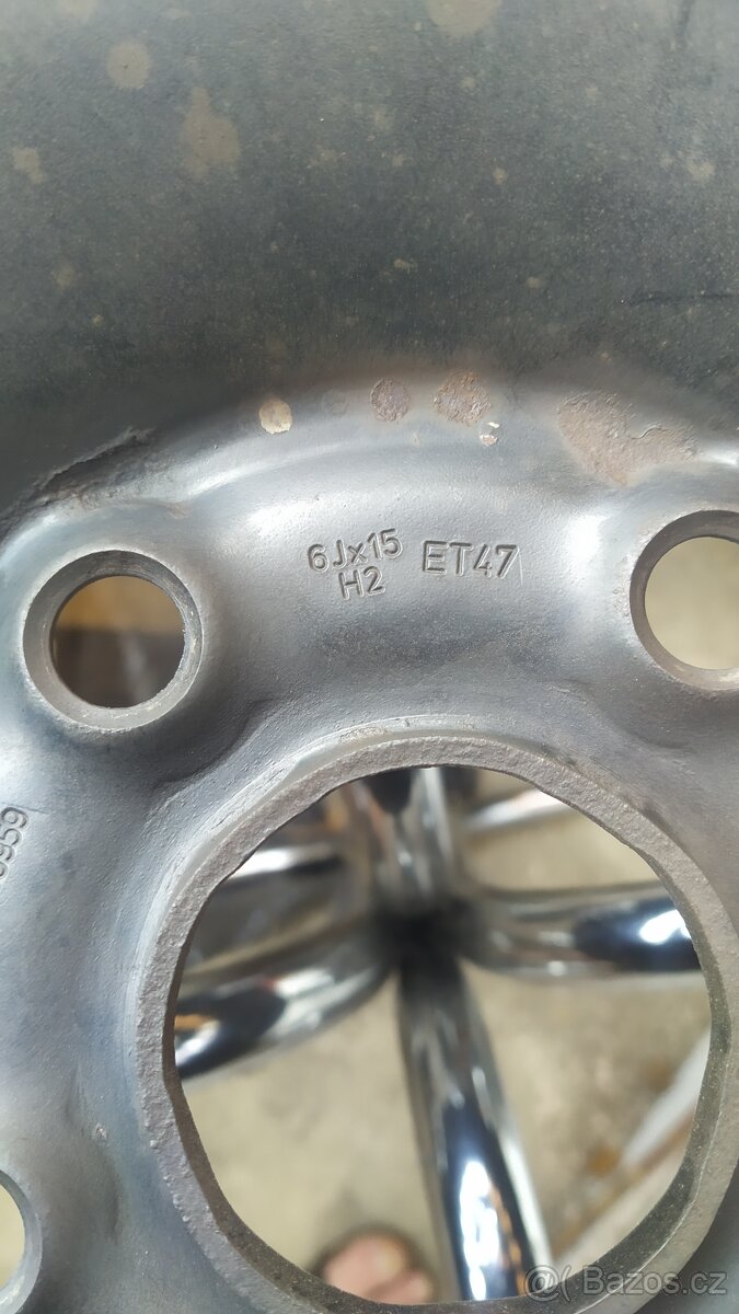 Plechové disky VW 6Jx15 ET47 - 4