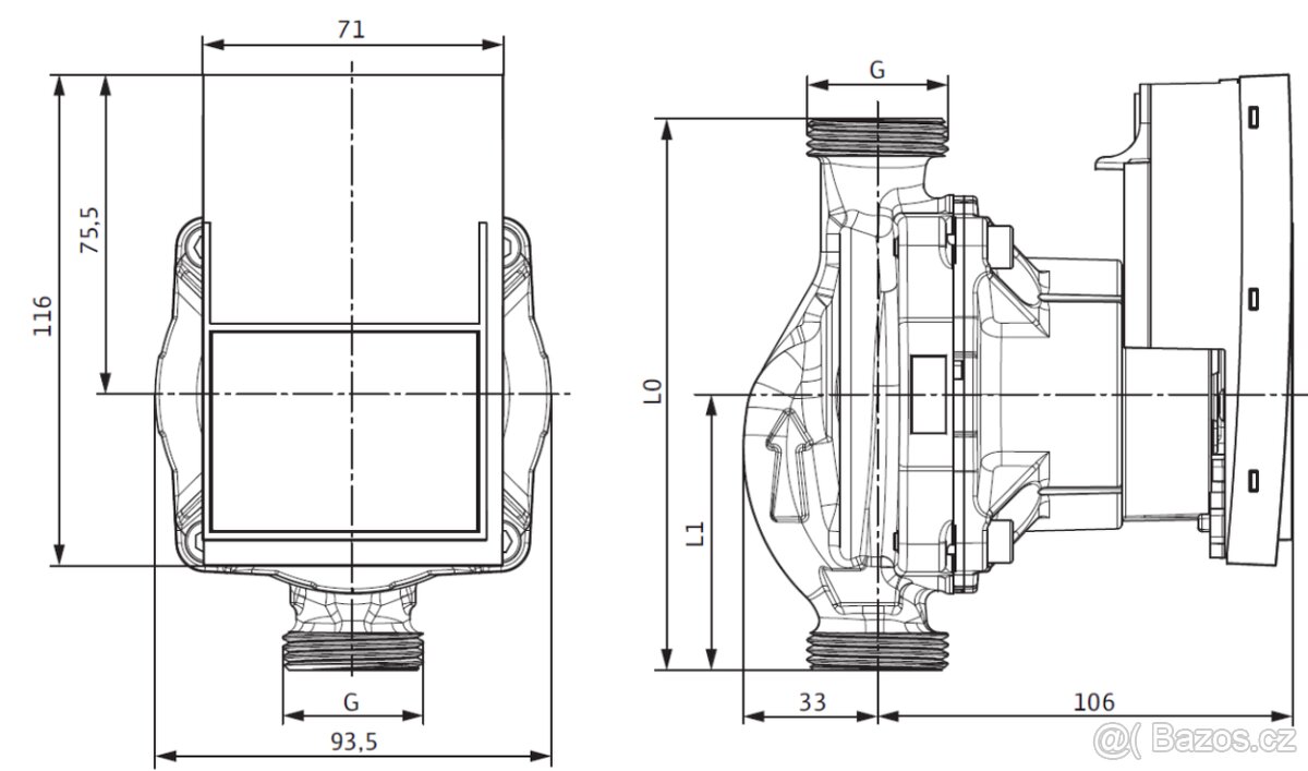 Wilo Yonos PARA RS15/7.5 PWM čerpadlo - 4