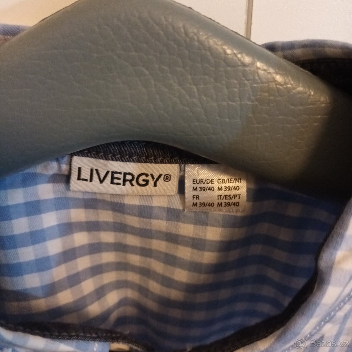 Frajerská modrobílá košile 39-40/M - 4