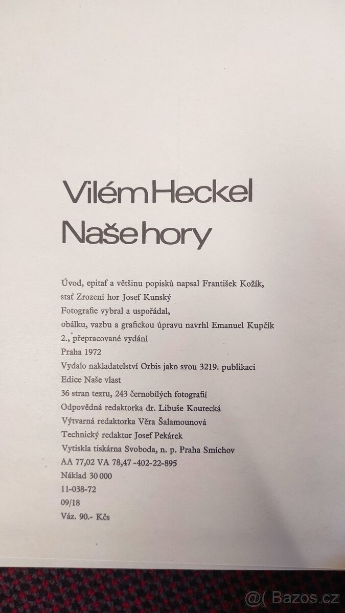 Naše hory - Vilém Heckel - 4