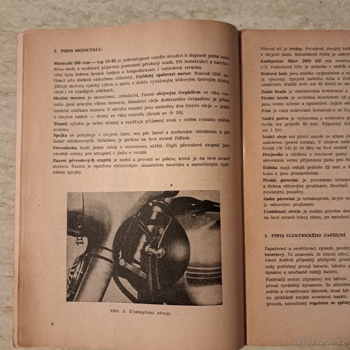 Jawa 500 OHC, originál príručka - 4