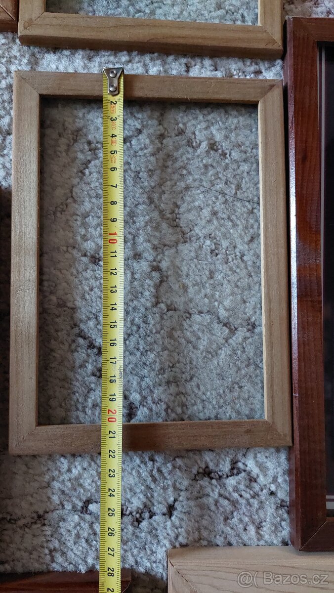 Rámečky dřevo termo osika cedr.se sklem - 4