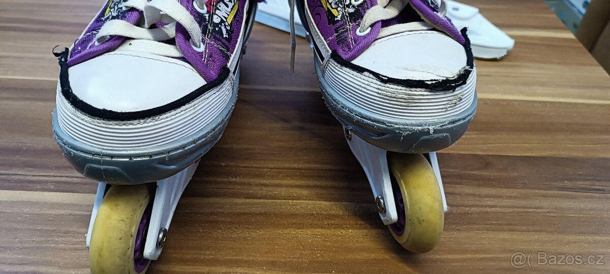 Rostoucí kolečkové/zimní brusle vel. 33 - 36 - 4