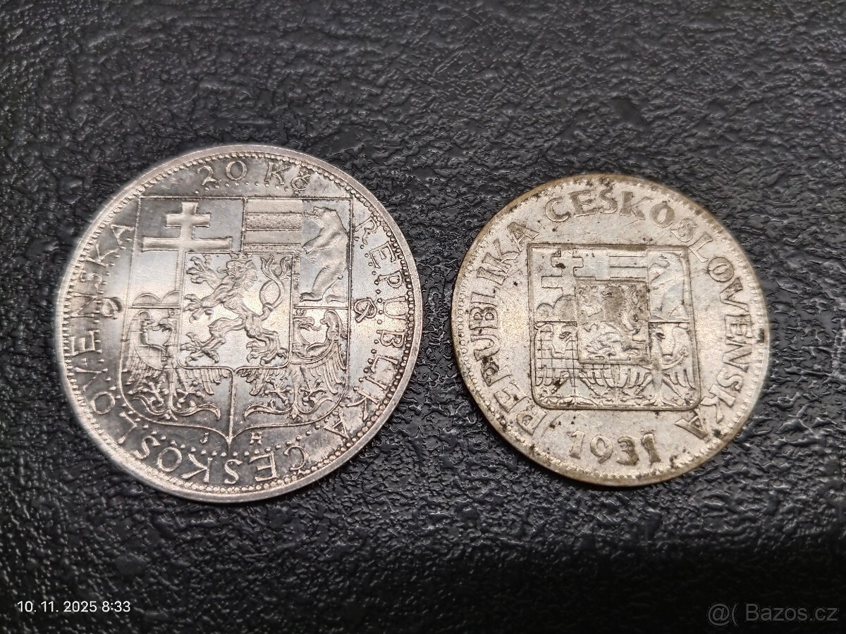 Stříbrné mince 1.republika - 4
