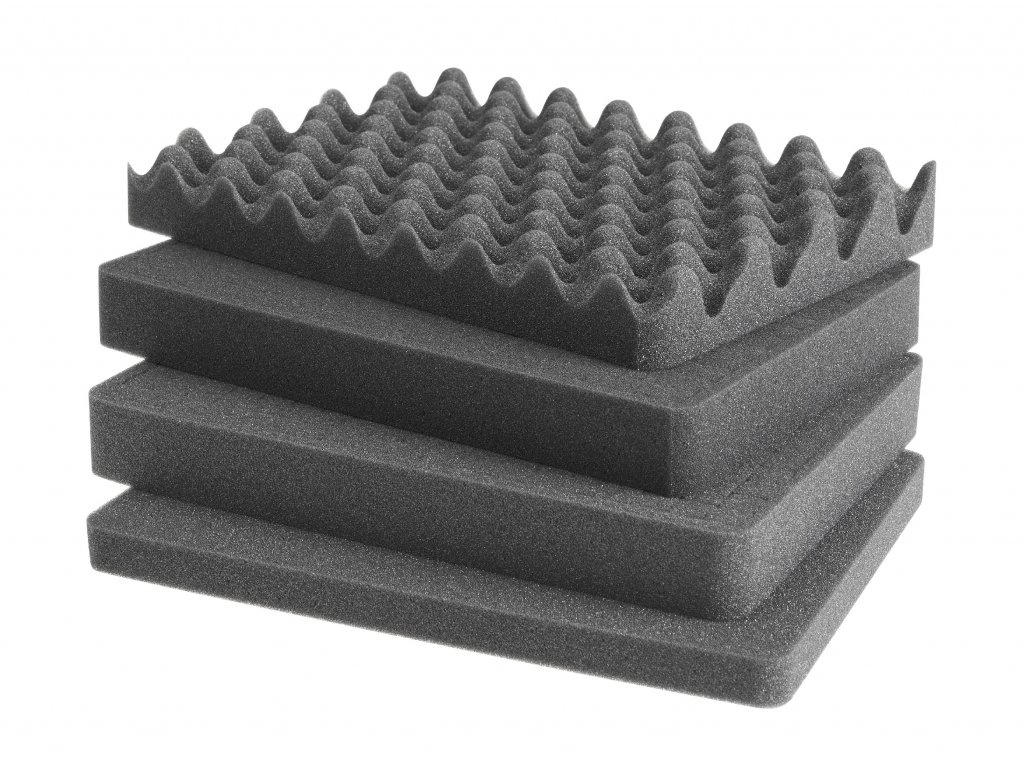 Nárazu, vodě, prachu odolný kufr MAX430 - oranžový s pěnou - 4