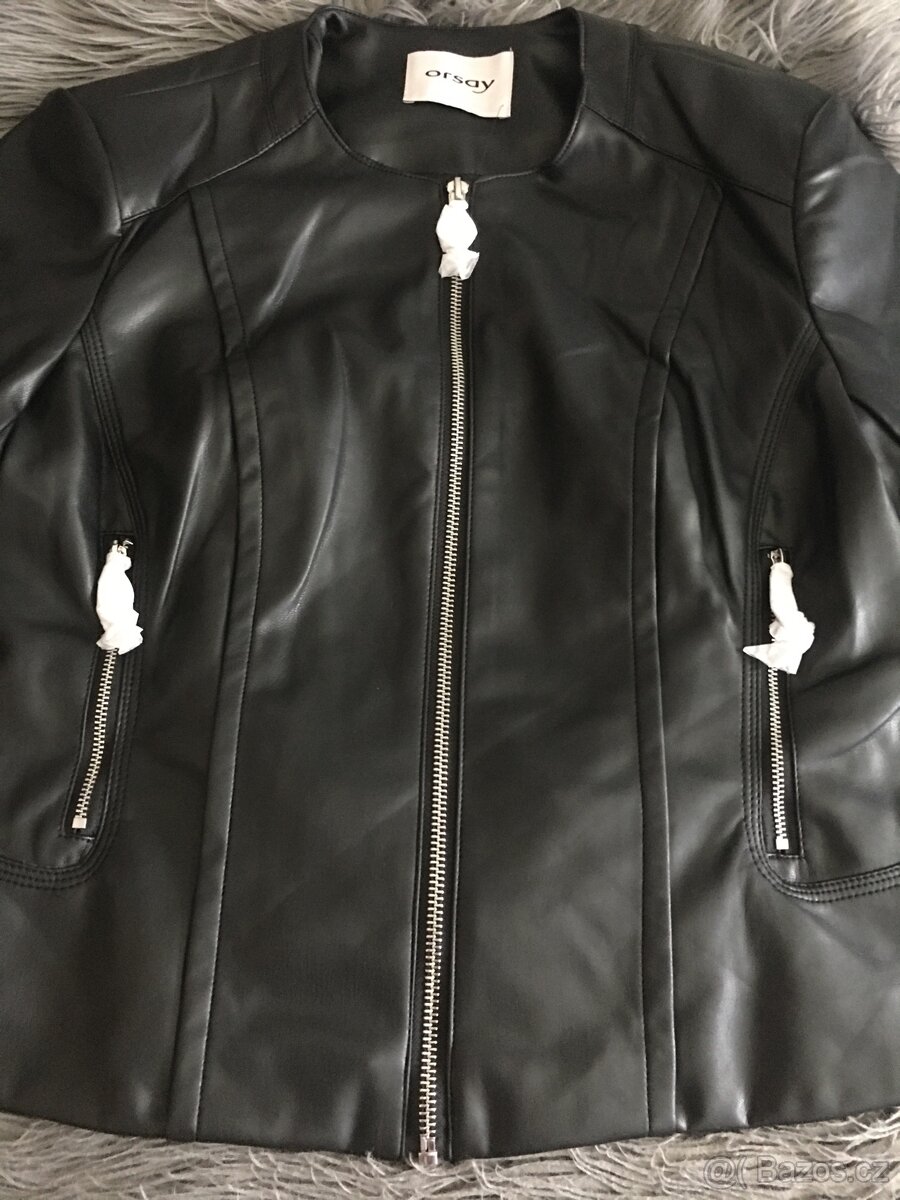 Koženková bunda zn.Orsay vel.L(40) - 4