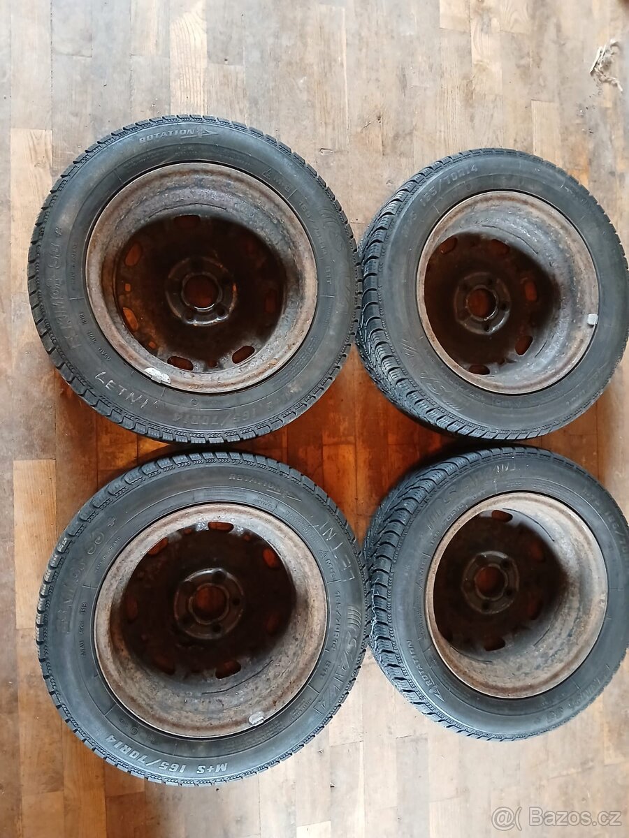 Sada 4x zimní plechová kola - 4