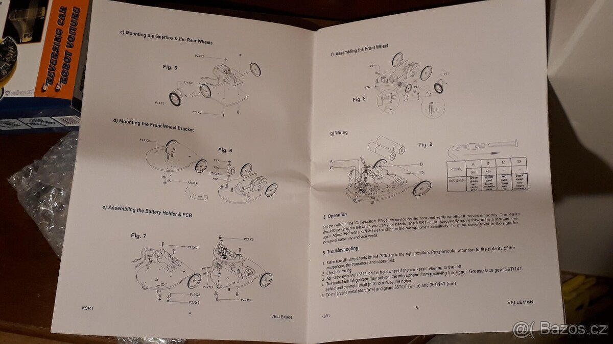 STAVEBNICE ROBOTICKÉHO AUTÍČKA VELLEMAN - 4