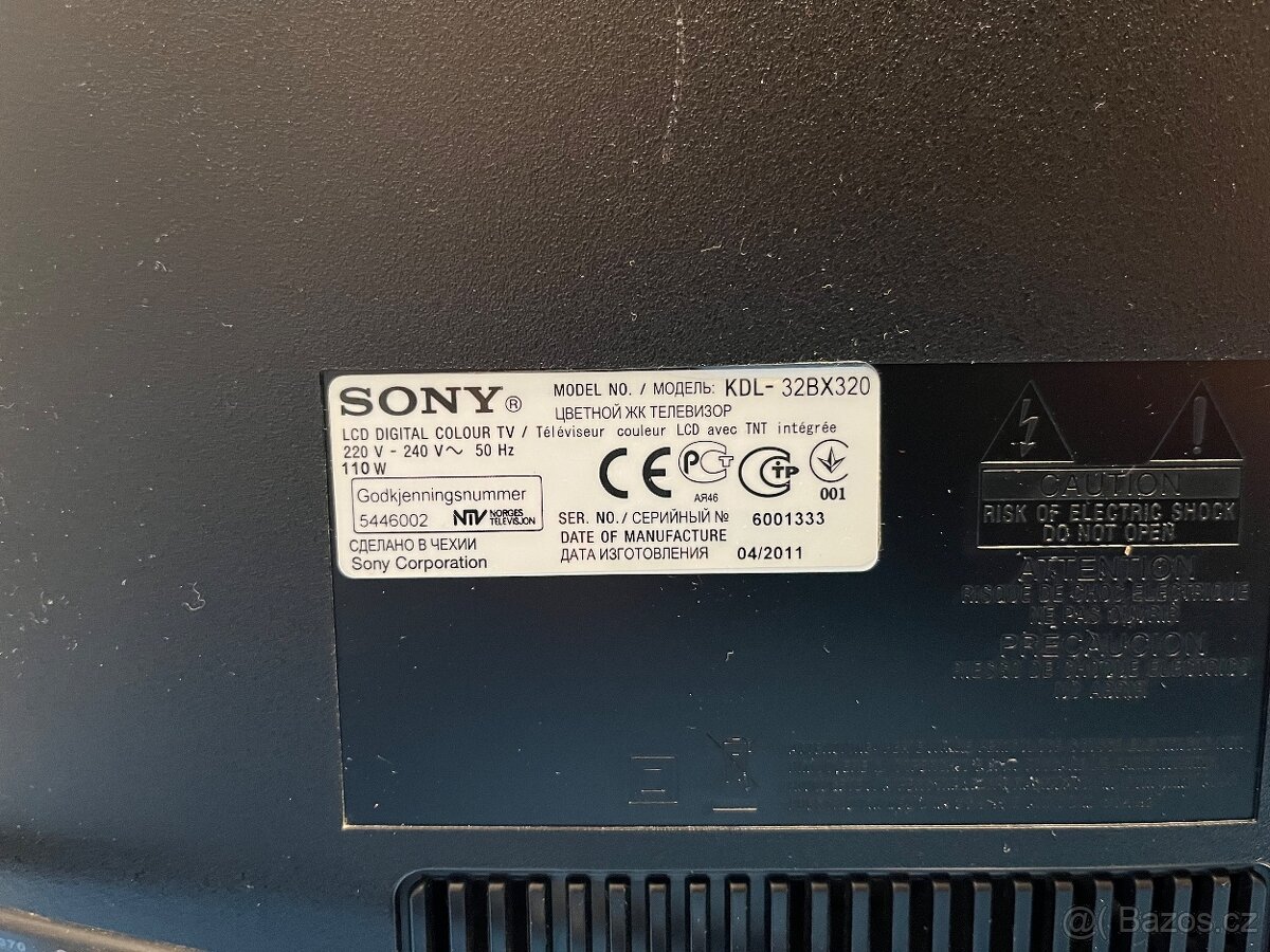 Televize Sony Bravia KDL-32BX320, úhlopříčka 32”/80cm - 4