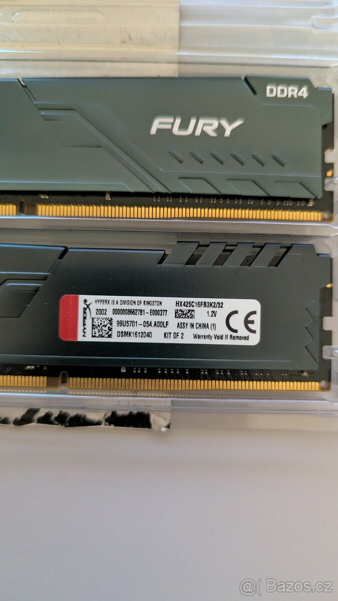 Paměti RAM DDR4 2x16 GB tj. 32GB 2666mhz cl16 - 4