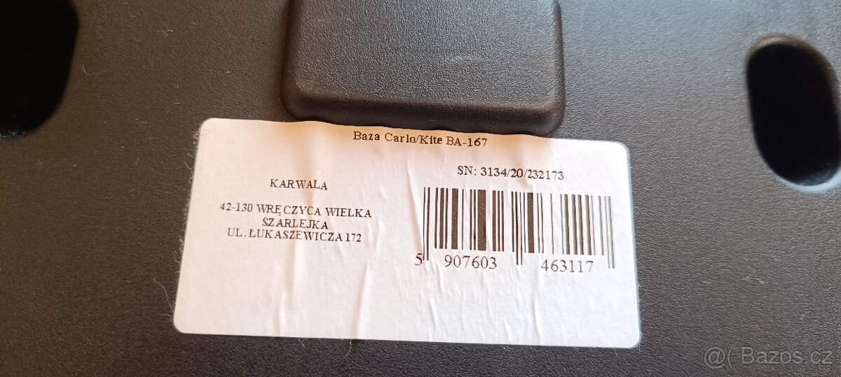 Báze carlo/kite BA-167 + vajíčko Bohemia UNI černá 0-13kg - 4