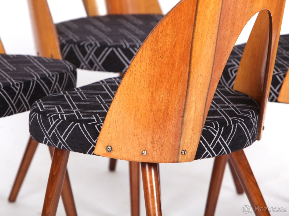 Designové retro židle po přečalounění, 4 ks - 4