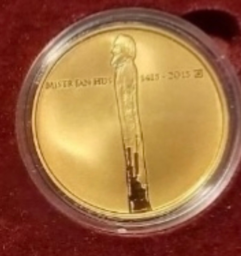 Zlato / zlatá mince Jan Hus 2015 proof 1oz - 4