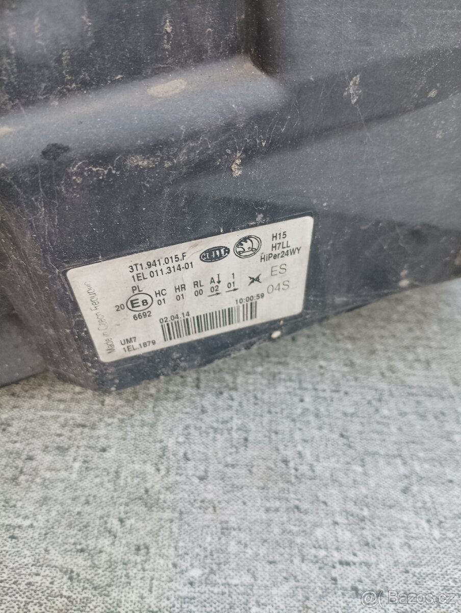 narazník škoda superb 3 - 4