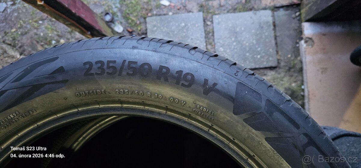 Prodám LETNI CONTINENTAL 235/50.R19 - 4